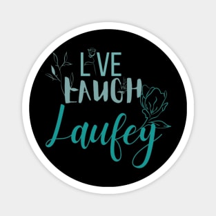 Live Laugh Laufey Light Blue Magnet